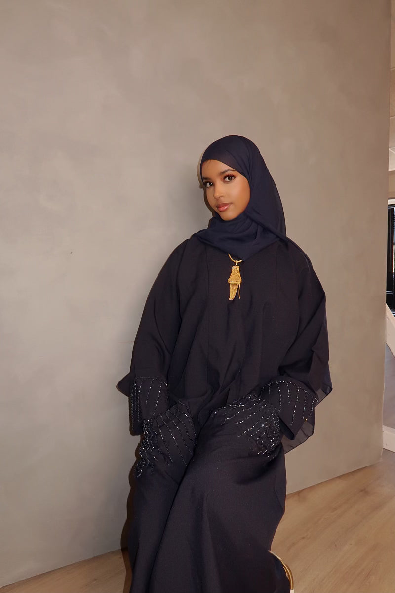 Blue Elegance Abaya