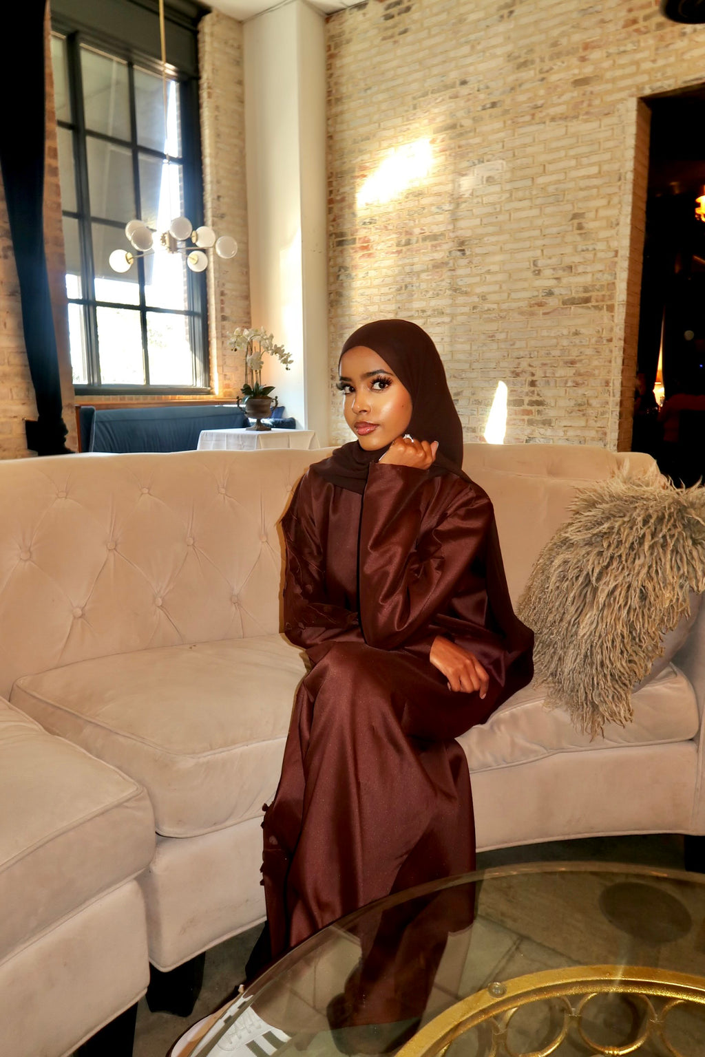 Cocoa leaf abaya