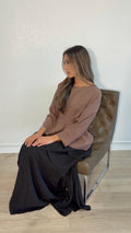 Noir Cascade Skirt