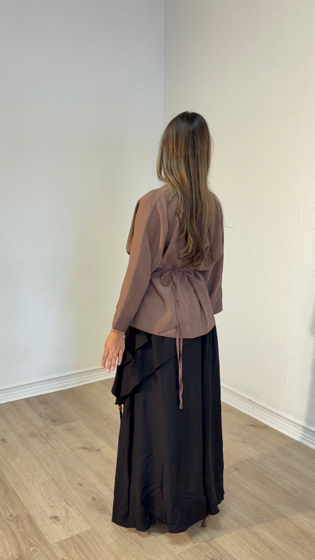 Noir Cascade Skirt