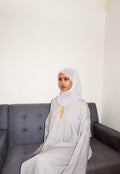 Elegant grey abaya