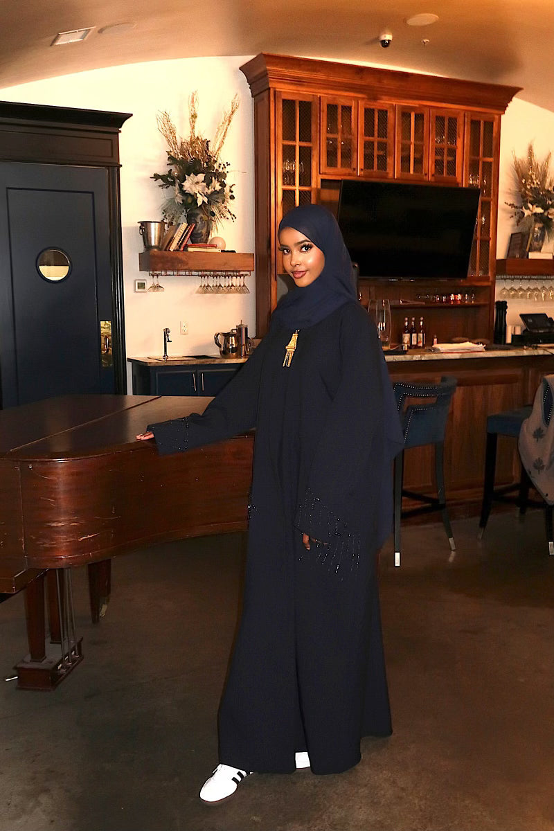 Blue Elegance Abaya